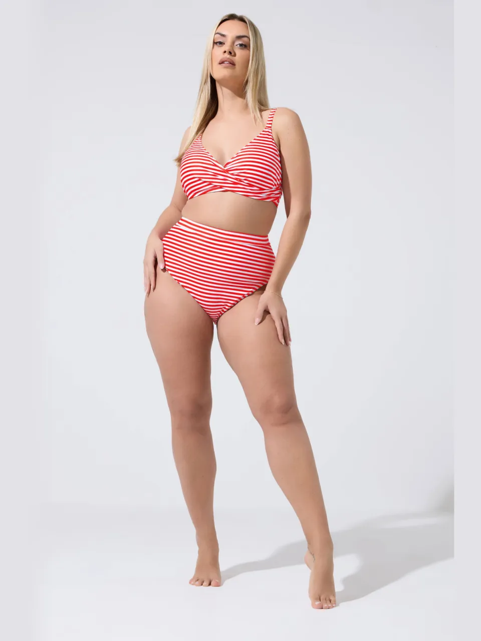 Limited Collection Bikinitop Met Rode Streep rood, foto 3