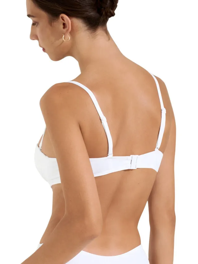 Lisca Sardinia voorgevormde balconnet-bandage-top wit