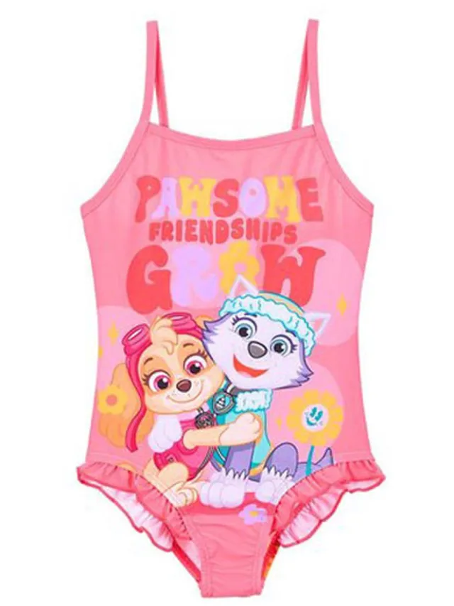 PAW Patrol badpak - roze - Skye en Everest zwempak