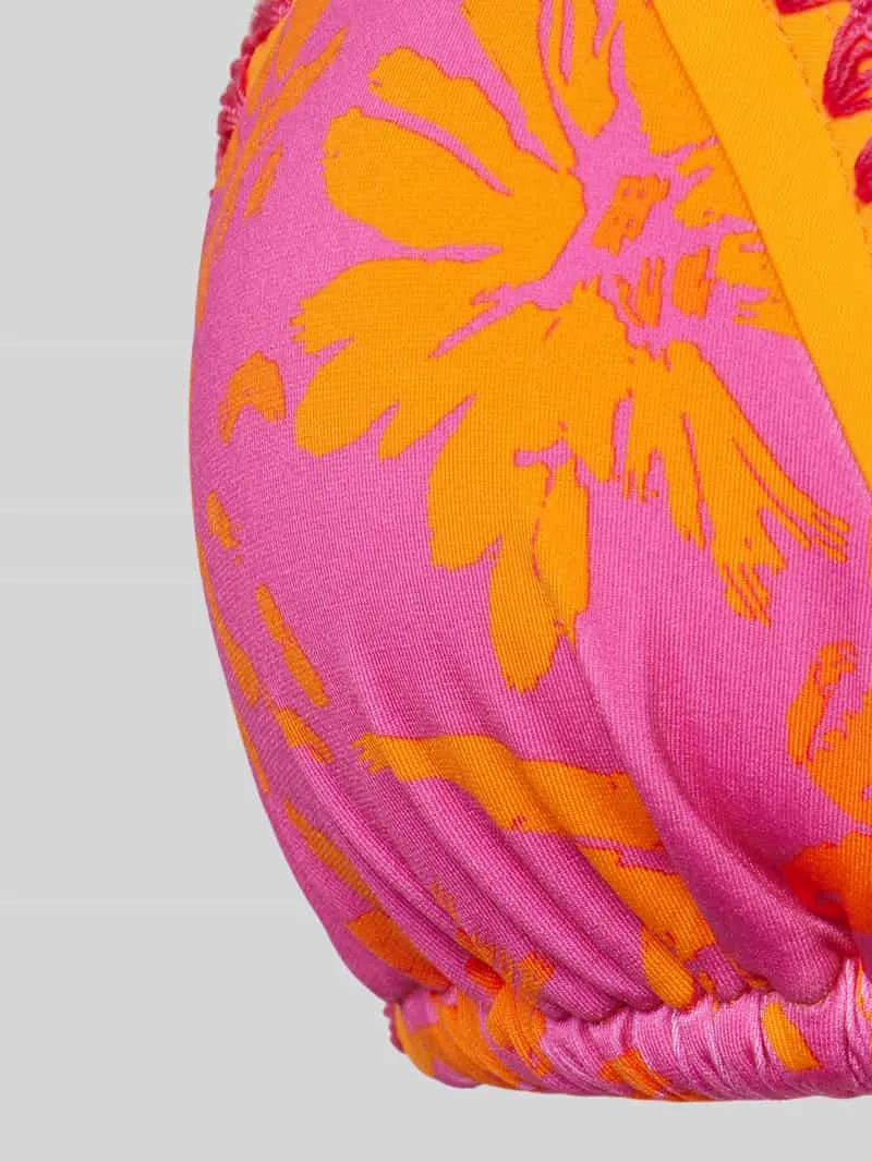 banana moon Bikinitop met labeldetail, model 'BLUCO' felroze, foto 4