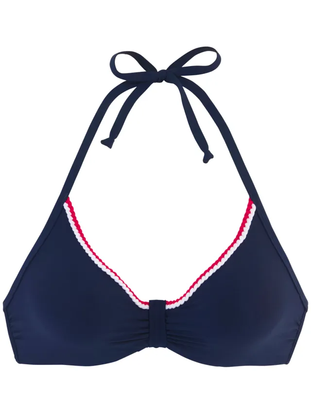 beugelbikinitop marineblauw, foto 2