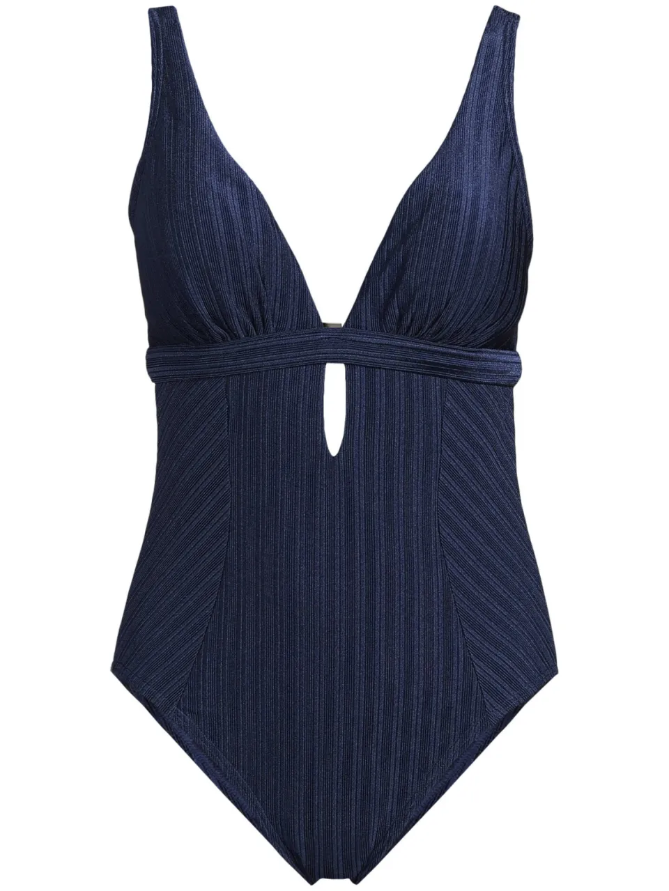 BEACHWAVE corrigerend badpak met textuur donkerblauw, foto 2