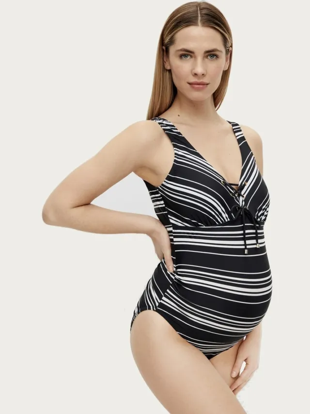 Mamalicious ZwangerschapsBadpak / PositieBadpak Mlava Striped