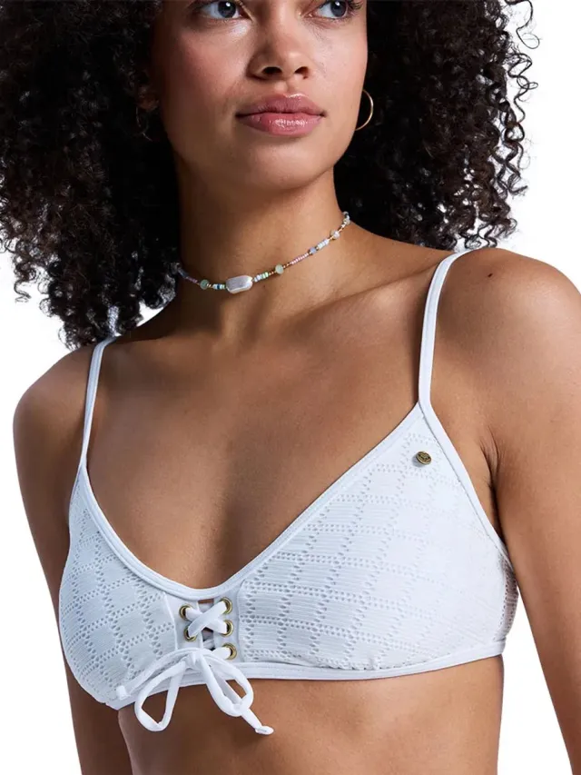 Roxy Island Bralette Bikinitop Wit XS Vrouw Coconut Milk