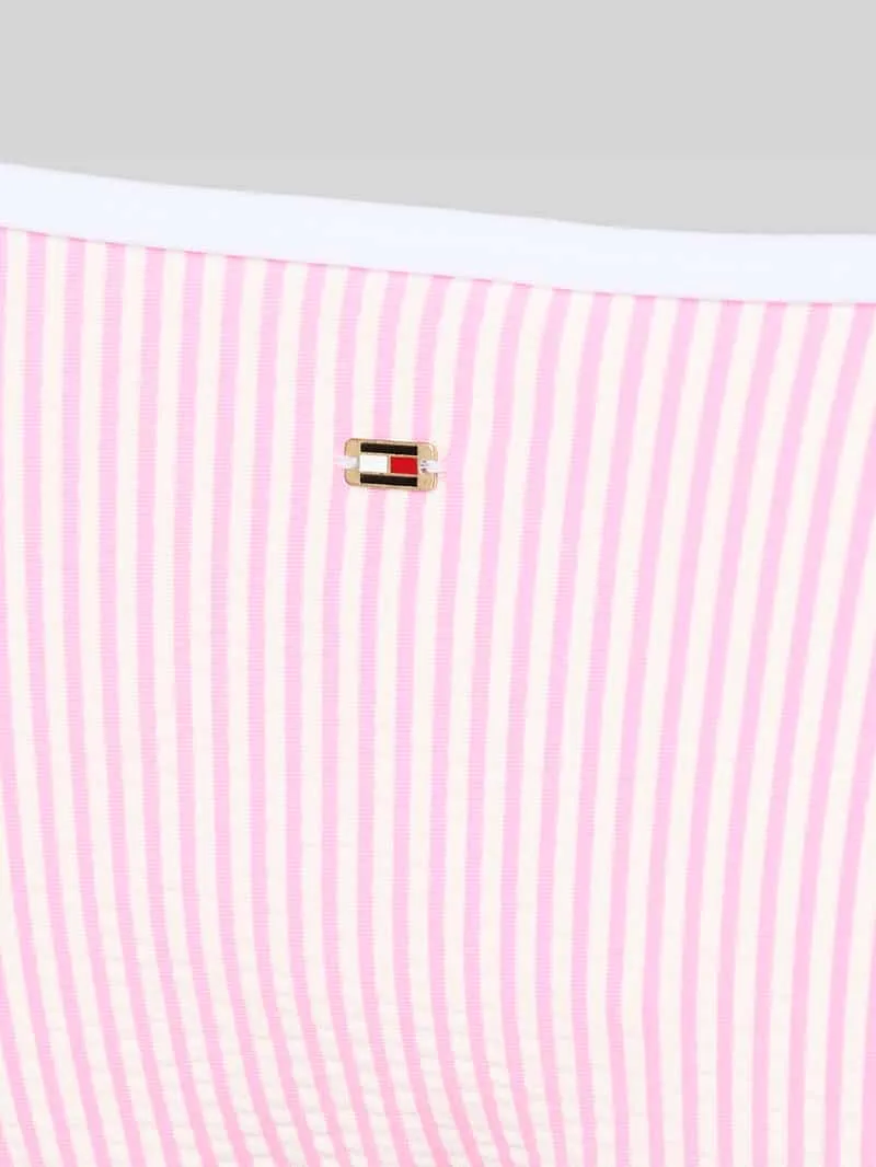 Tommy Hilfiger Bikinibroekje van seersucker met strikbandjes roze, foto 3