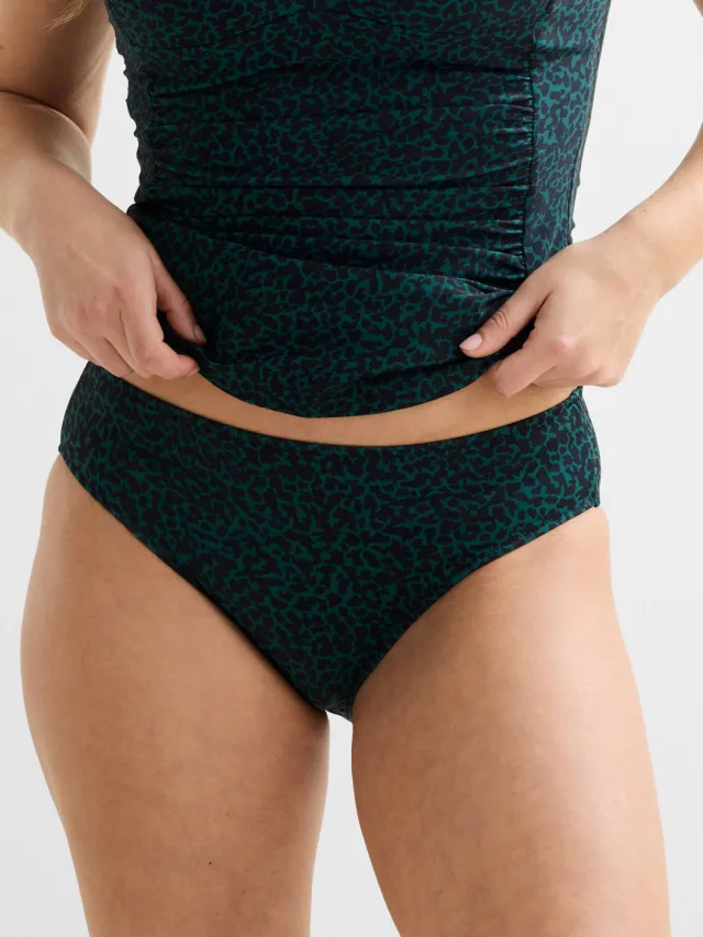 BEACHWAVE hipster bikinibroekje donkergroen/zwart, foto 5