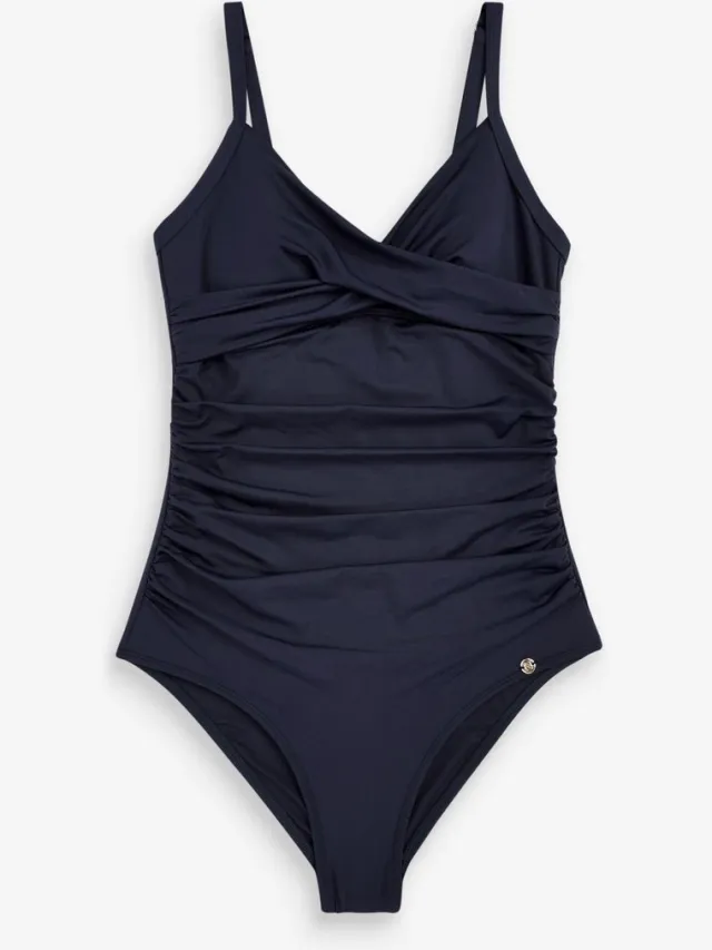 Next Dames - Vormgevend en buikcorrigerend badpak - Blauw Navy