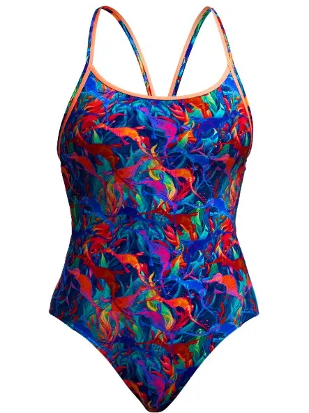 Funkita Diamond Back One Piece badpak meerkleurig