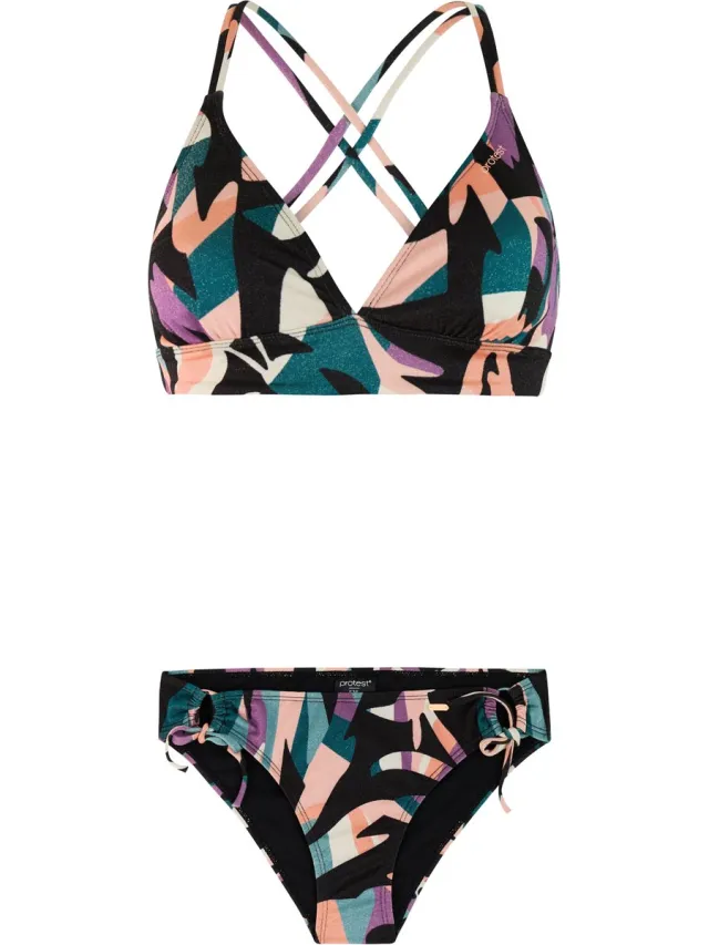 Protest PRTFrio - Bikini set Dames - Normale pasvorm - Uitneembare vulling - Medium dekking - Paars Jelly Purple