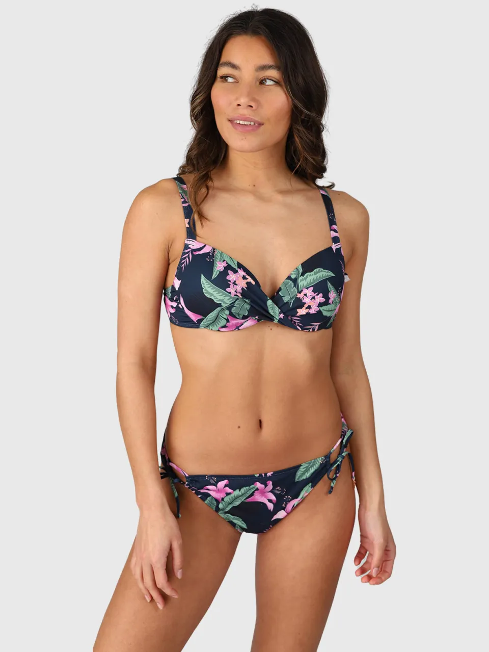 Brunotti voorgevormde beugel bikinitop Stefana donkerblauw/roze, foto 4