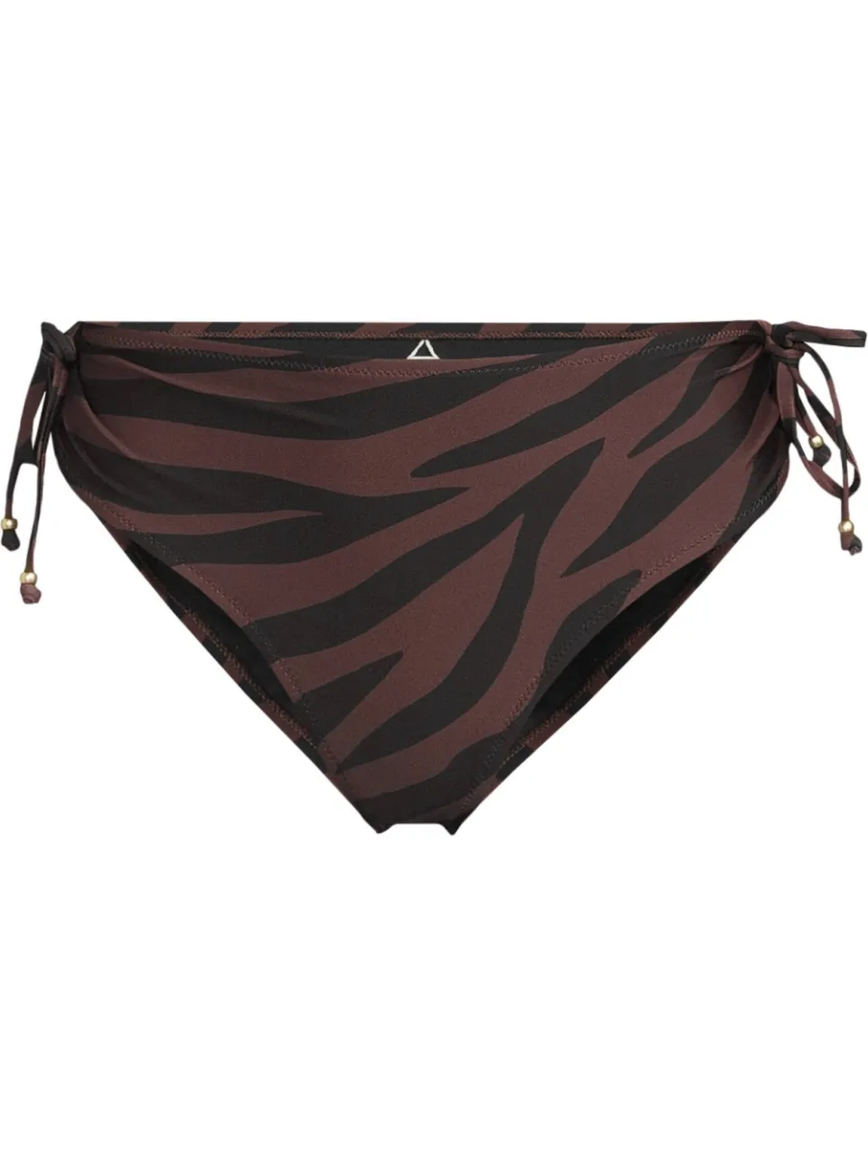 BEACHWAVE bikinibroekje met zebraprint - donkerbruin/zwart, foto 2