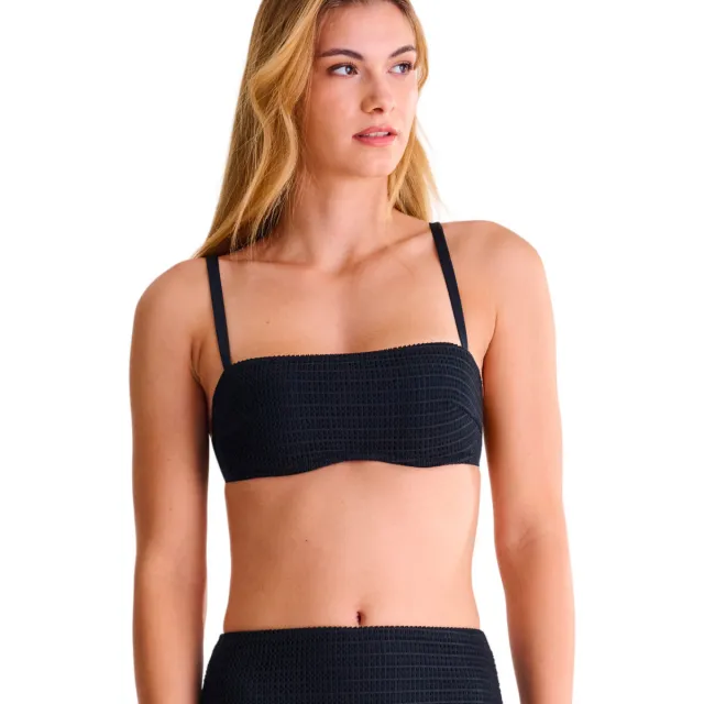 Lisca Calvi voorgevormd bandeau-bikinitopje zwart