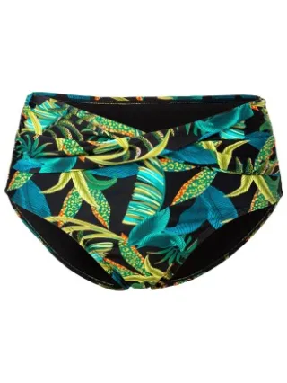 Trofé Tropicalia maxi bikinibroekje zwart groen Versch.kleure/Patroon