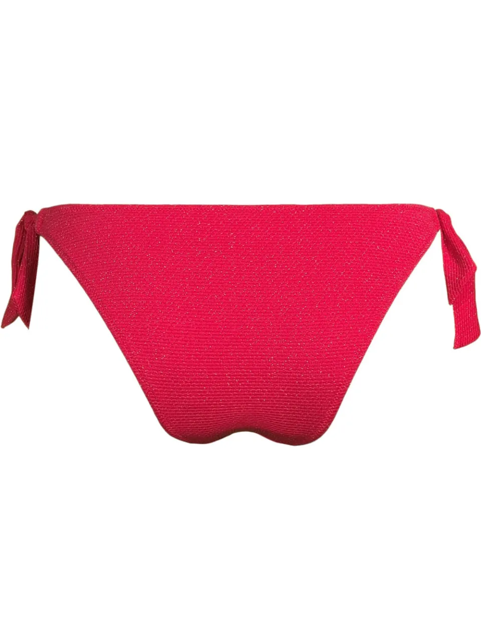 BEACHWAVE strik bikinibroekje met lurex en textuur rood, foto 3