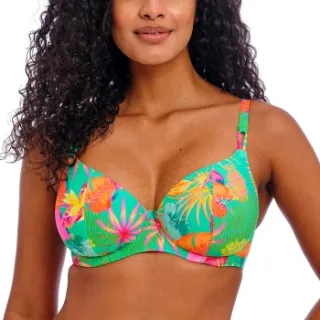 Freya Isla Margarita Plunge Bikini Bra Groen