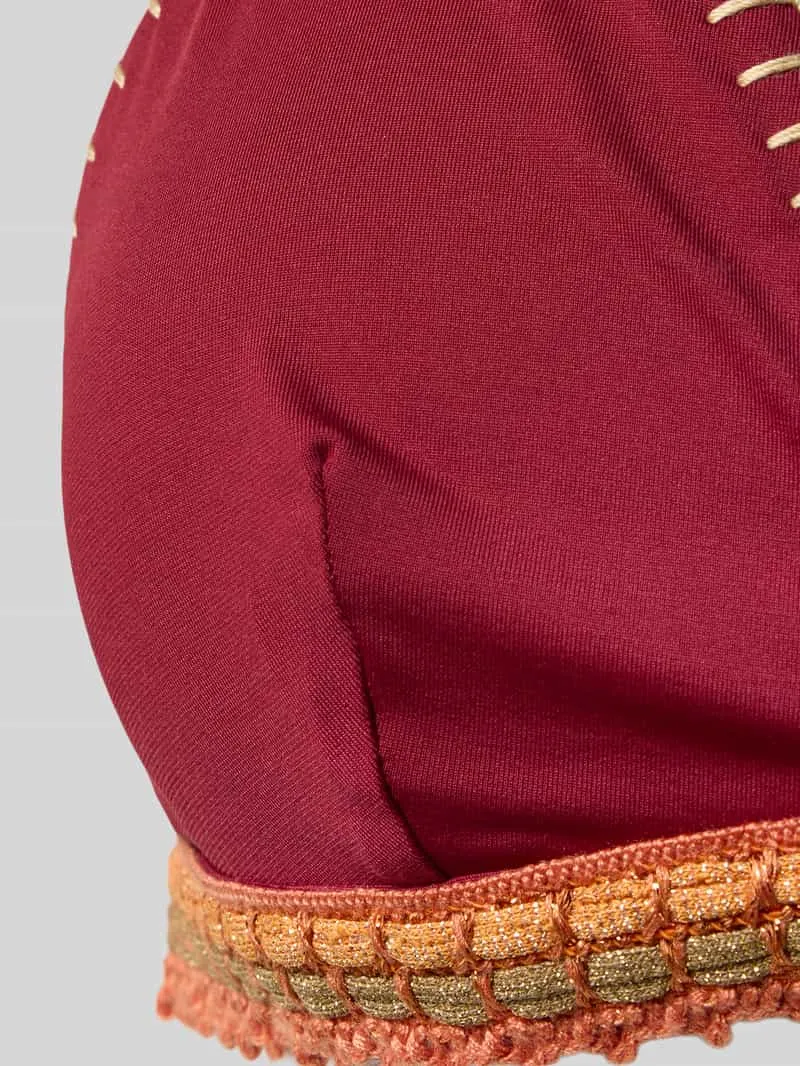 banana moon Bikini met gehaakt kant bordeaux, foto 2