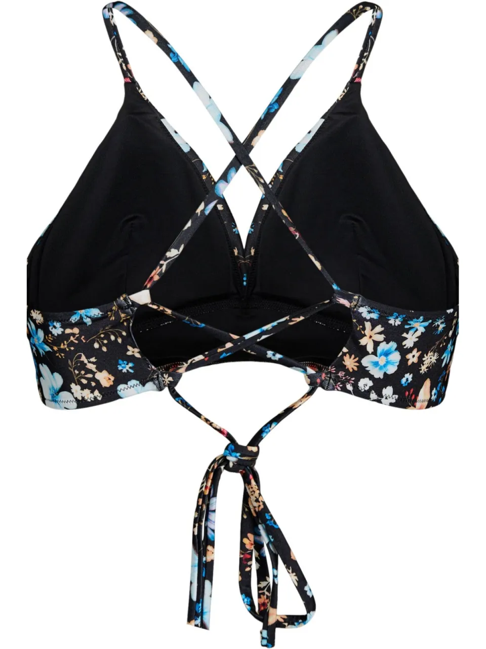 Zizzi CAANNE voorgevormde triangel bikinitop zwart/multi, foto 3