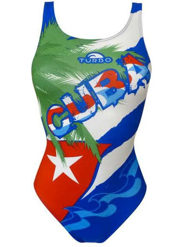 Turbo Cuba Palmera Zwemkleding Veelkleurig 9-10 Years Meisje Multicolor