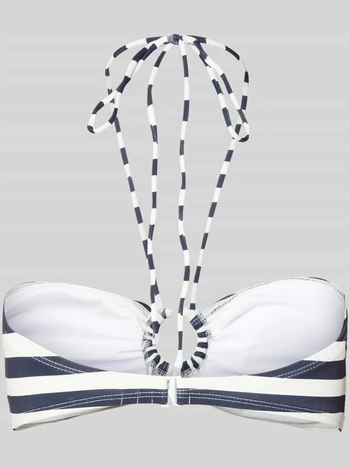 Michael Kors Bikinitop met halter donkerblauw, foto 2