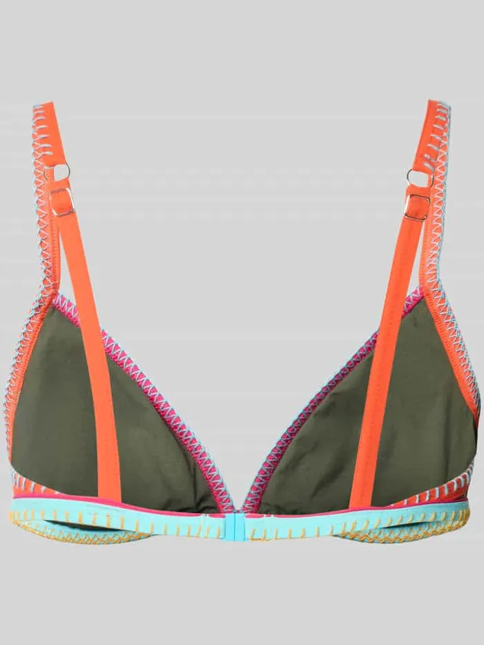 banana moon Bikinitop in all-over look model 'TEKNICOLOR Taeko' olijfgroen, foto 2