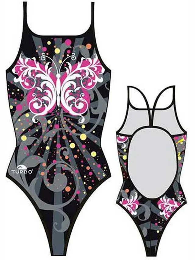Turbo Butterfly Star Zwemkleding Zwart,Grijs 3XL Vrouw Black