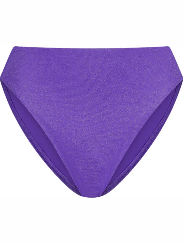 Cyell Evening Glam Bikinislip Met Hoge Taille Paars