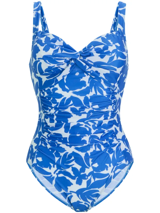 Regatta Dames Sakari Fleur Bloom Buikverstevigende Eendelig Zwempak (Blauw)