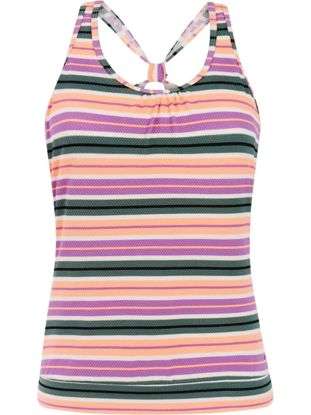 Protest MIXZester - Tankini top Dames - Normale pasvorm - Uitneembare vulling - Paars Jelly Purple
