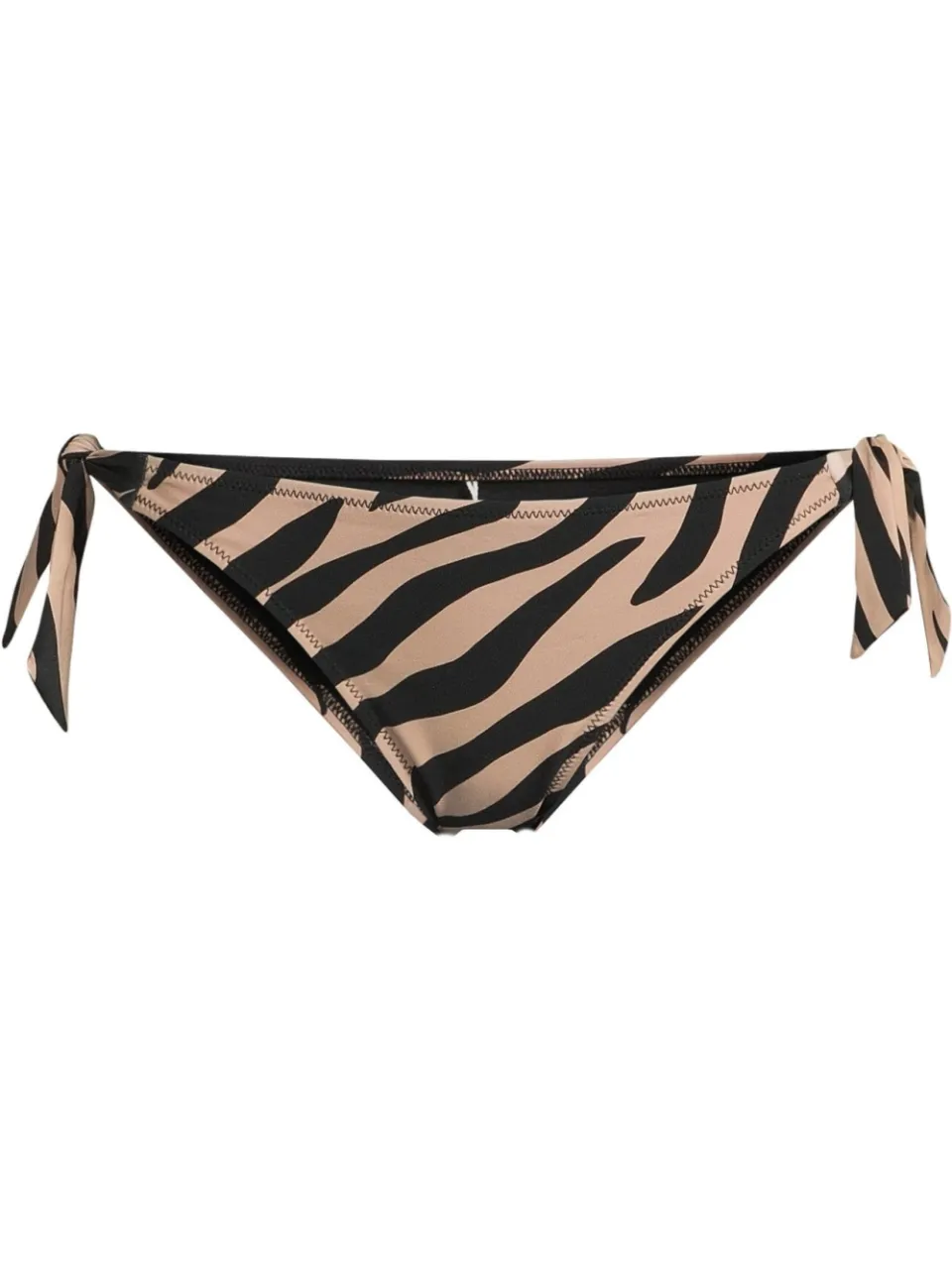 BEACHWAVE strik bikinibroekje zwart/taupe, foto 2