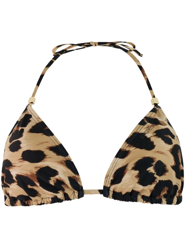 Protest MIXAles - Triangel bikini top Dames - Koordsluiting - Uitneembare vulling - Normale pasvorm - Bruin Fudge Camel