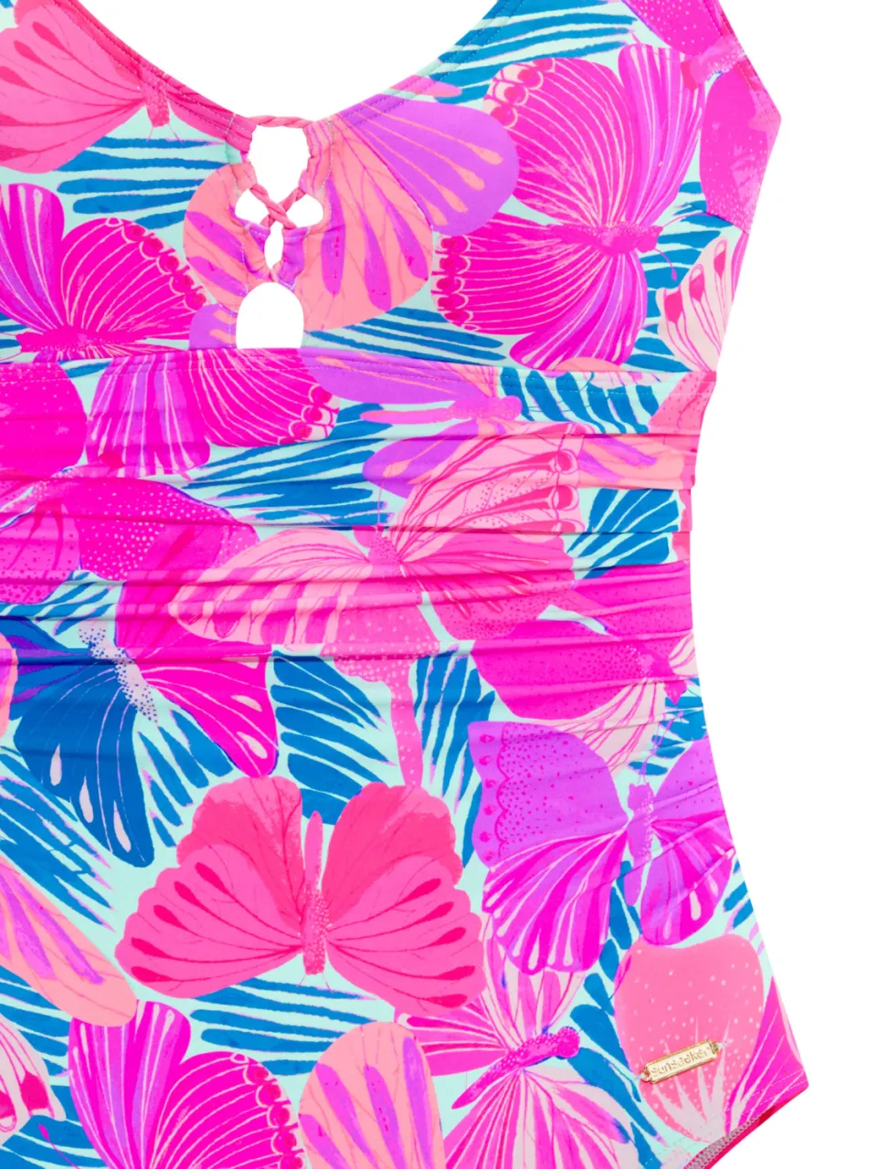 Sunseeker badpak roze met bloemenprint, foto 3