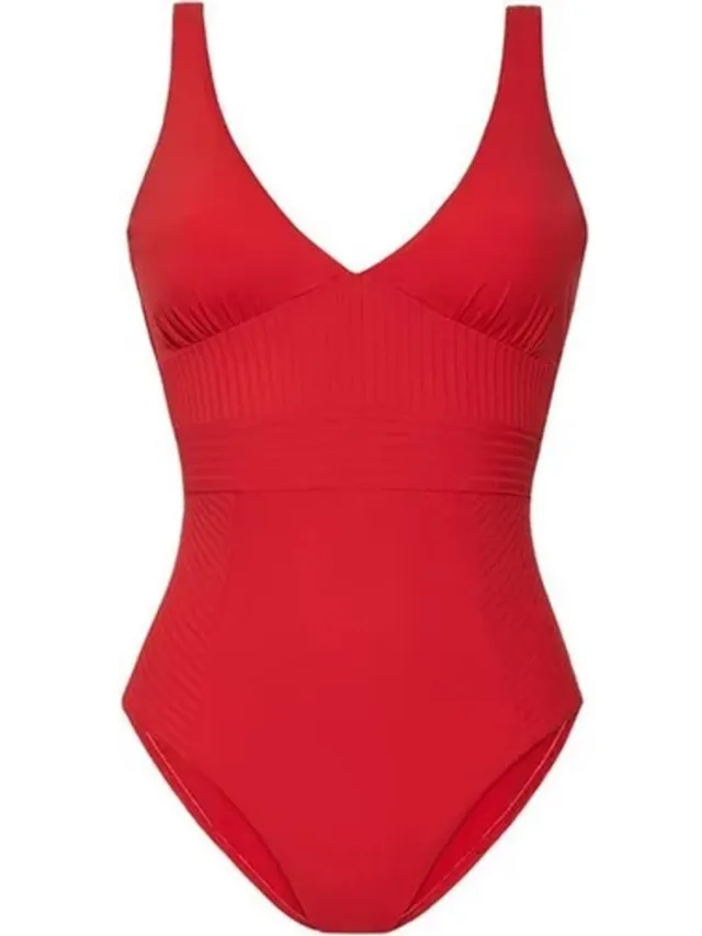 Cyell Scarlett Dames Badpak – Voorgevormd – Rood – Maat 38 – Comfortabele Badmode – Zwemkleding