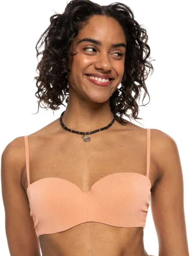 Roxy Erjx304695 Love Bikinitop Beige L Vrouw Salmon
