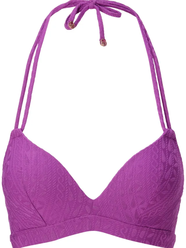 Lingadore voorgevormde halter bikinitop fuchsia, foto 2