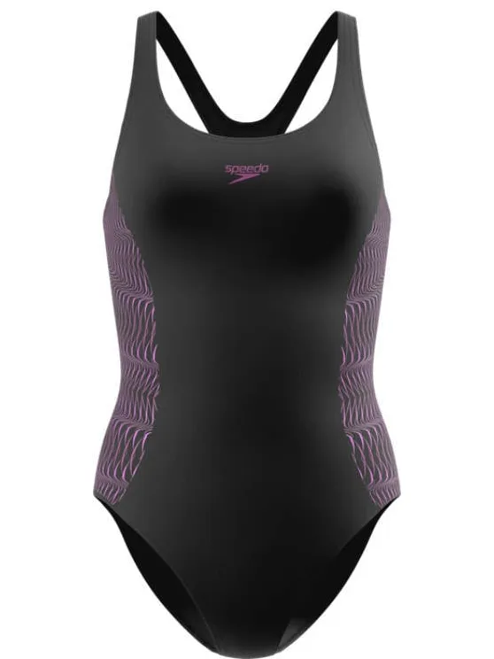 Speedo Medalist EnduraFlex badpak zwart/paars, foto 2
