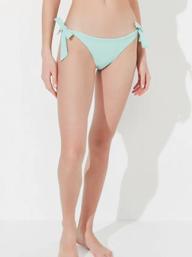 Penti Lage Taille Braziliaanse Bikini Onderbroek Met Strikdetail Mint