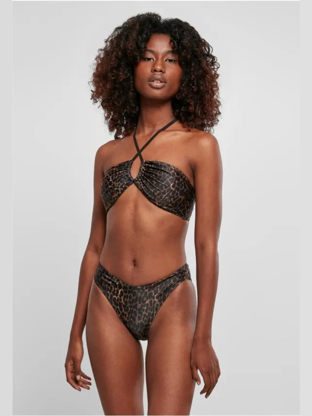 Urban Classics AOP Hot V leo Bikini set - L - Bruin