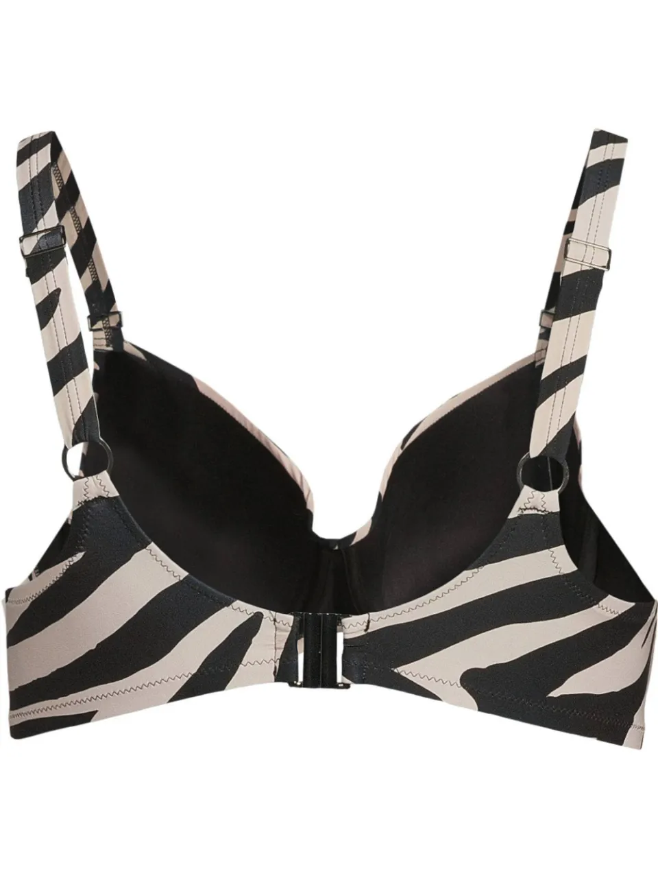 BEACHWAVE Curve voorgevormde beugel bikinitop taupe zwart, foto 3