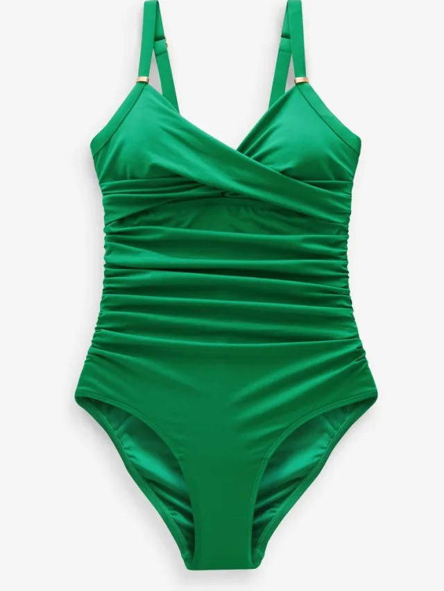 Next Dames - Vormgevend en buikcorrigerend badpak - Groen Green