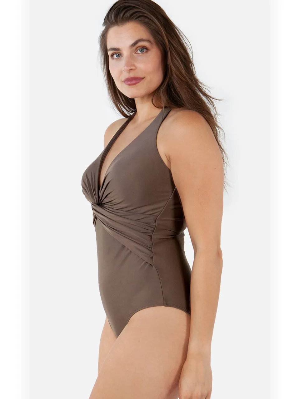Barts Kelli badpak met halter bruin, foto 4