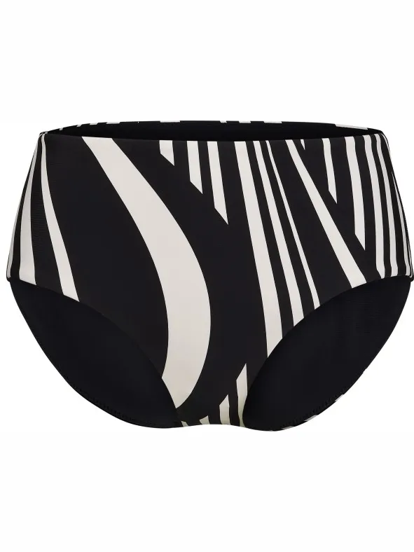 Seafolly Women's Coastline High Waisted Pant - Bikinibroekje, zwart