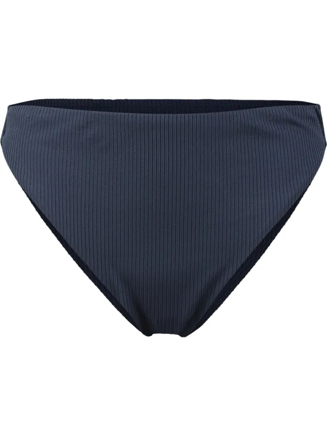 Brunotti Flores-Rib Women High Waist Bikini Bottom | Indigo Blue - 34