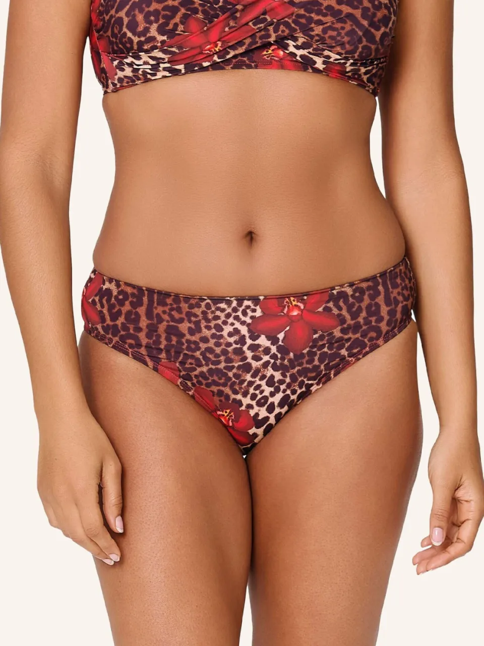 Lingadore bikinibroekje bruin/rood, foto 4