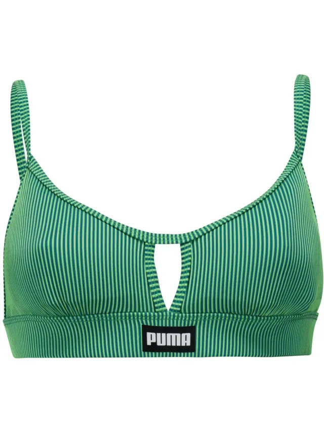 Puma Dames/Dames Peek A Boo Stripe Bikinitop (Groen)