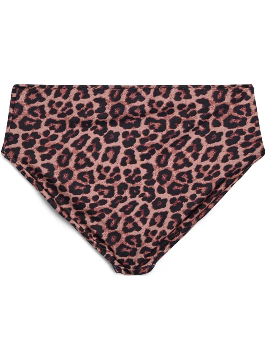 Zizzi high waist bikinibroekje CAANNE bruin, foto 3