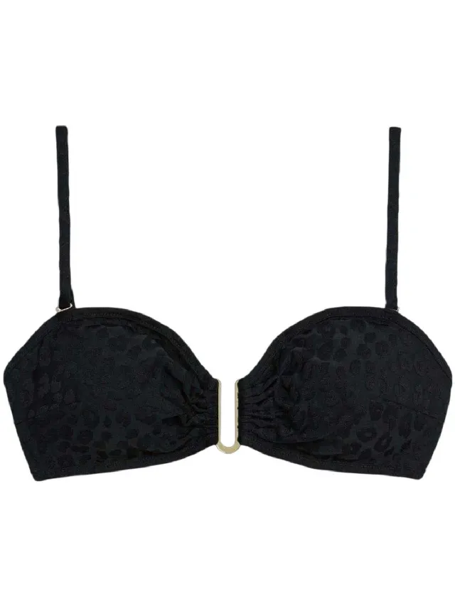 Chelsea Peers Bikinitop met luipaardprint voor dames (Zwart)