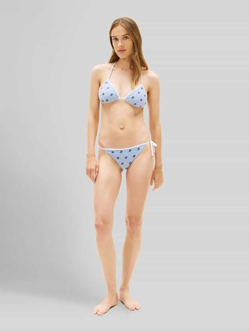 Tommy Hilfiger Bikini-top met logo-stitching blauw, foto 4