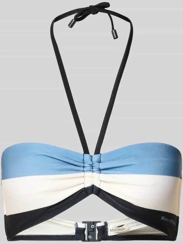 Marc O'Polo Bikinitop met halter donkerblauw, foto 2