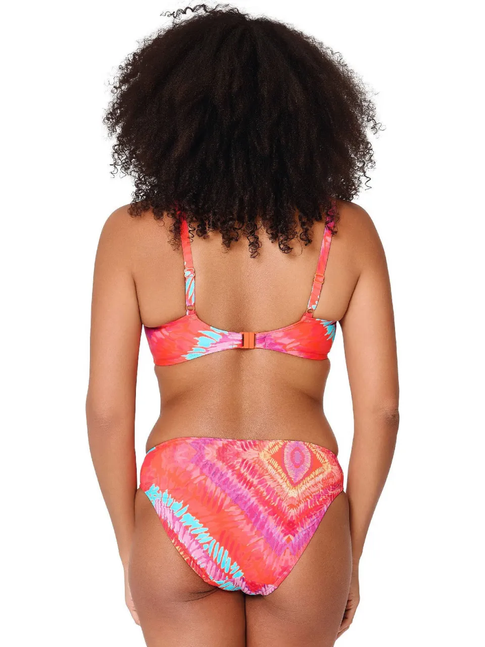 Lingadore bikinibroekje koraalrood/turquoise, foto 3