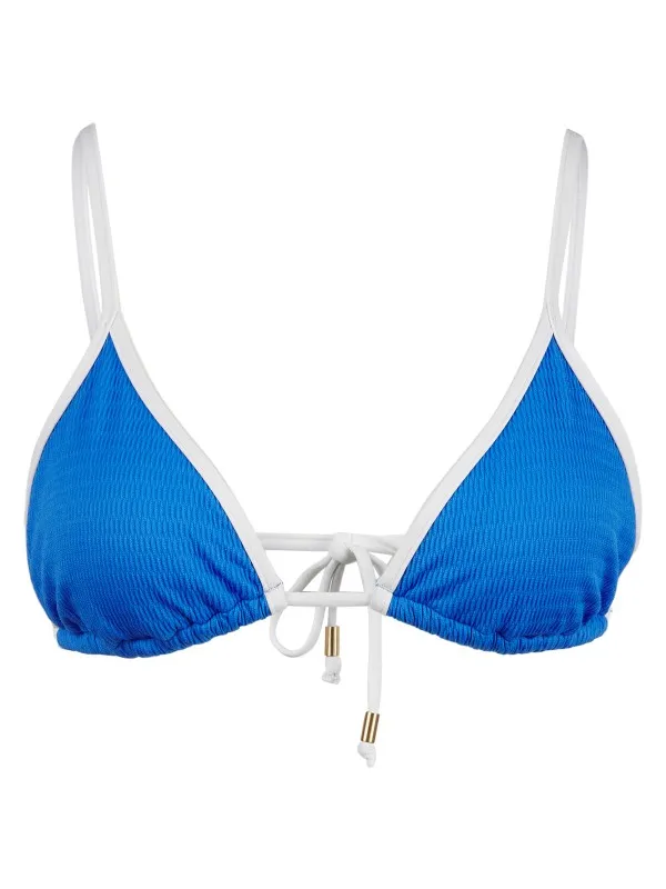 Seafolly Women's Beach Bound Slide Tri - Bikinitop, blauw